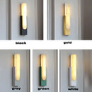 Modern matte gray and white led marble wall sconce living room light
