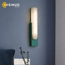 Modern matte gray and white led marble wall sconce living room light
