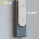 Modern matte gray and white led marble wall sconce living room light