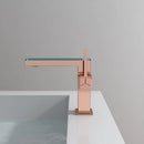 Modern matte gray digital display square sink mixer kitchen faucet