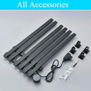 Modern matte gray digital touch towel warmer – bathroom smart dryer