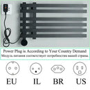 Modern matte gray digital touch towel warmer – bathroom smart dryer