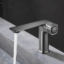 Modern matte gray sink mixer kitchen tap with memory switch