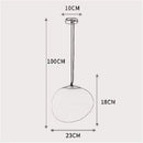 Modern matte white glass pendant light for dining room kitchen