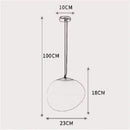 Modern matte white glass pendant light for kitchen and dining room