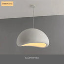 Modern matte white industrial wind chandelier bedroom pendant light