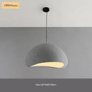 Modern matte white industrial wind chandelier bedroom pendant light