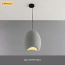 Modern matte white industrial wind chandelier bedroom pendant light