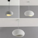 Modern matte white industrial wind chandelier bedroom pendant light