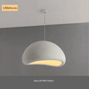 Modern matte white industrial wind chandelier bedroom pendant light
