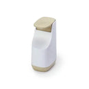 Modern matte white & teal soap pump dispenser kitchen space saving