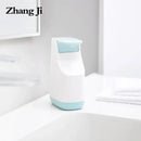 Modern matte white & teal soap pump dispenser kitchen space saving
