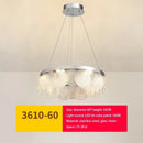 Modern metal glass chandelier led ceiling lamp living room decor