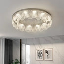 Modern metal glass chandelier led ceiling lamp living room decor
