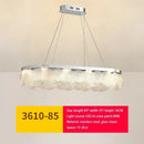 Modern metal glass chandelier led ceiling lamp living room decor