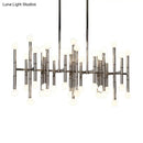 Modern metal island light – kitchen branching chandelier