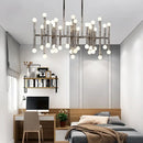 Modern metal island light – kitchen branching chandelier