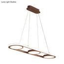 Modern metal white oval pendant light – kitchen island led fixture
