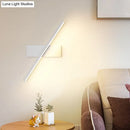 Modern metallic black & white linear vanity wall sconce bathroom light