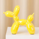 Modern metallic ceramic balloon dog statue living room decor