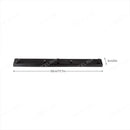 DecorBites™ Ceiling Plate for Three-Lamp Light Fitting: Rectangular Strip Canopy Base