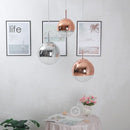 Modern metallic glass ball electroplate pendant light for kitchen