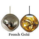 Modern metallic glass pendant lights dining room cluster fixture