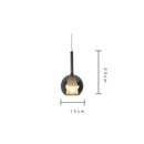 Modern metallic spherical designer glass chandelier dining room light