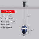 Modern metallic teardrop decorbites led pendant kitchen light