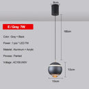 Modern metallic teardrop decorbites led pendant kitchen light