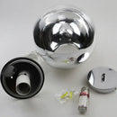 Modern metallic tri color ball pendant lights for living room