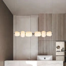 DecorBites™ Glass Ball Pendant Light: Modern Milky White LED Hanging Lamp for Dining Table