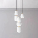 DecorBites™ Glass Ball Pendant Light: Modern Milky White LED Hanging Lamp for Dining Table