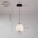 DecorBites™ Glass Ball Pendant Light: Modern Milky White LED Hanging Lamp for Dining Table