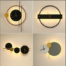 DecorBites™ LED Wall Clock Sconce for Bedroom Living Room Home Decor Lighting