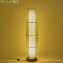 Modern minimalist bamboo floor lamp for living room warm diffused light