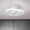Modern minimalist black acrylic led ceiling lamp bedroom light