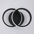 Modern minimalist black acrylic led ceiling lamp bedroom light