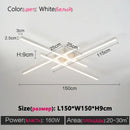 Modern minimalist black chandelier led ceiling light for living room