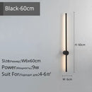 Modern minimalist black creative staircase wall lights living room