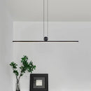 Modern minimalist black dimmable led ceiling chandelier dining room