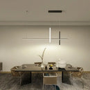 Modern minimalist black dimmable led pendant light kitchen strip