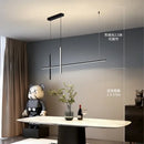 Modern minimalist black dimmable led pendant light kitchen strip