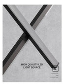 Modern minimalist black dimmable led pendant light kitchen strip