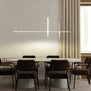 Modern minimalist black dimmable led pendant light kitchen strip