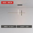 Modern minimalist black dimmable led pendant light kitchen strip