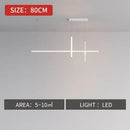 Modern minimalist black dimmable led pendant light kitchen strip