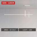 Modern minimalist black dimmable led pendant light kitchen strip