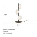 Modern minimalist black glass shade led floor lamp living room