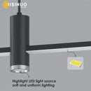 Modern minimalist black & gold adjustable led pendant light dining room